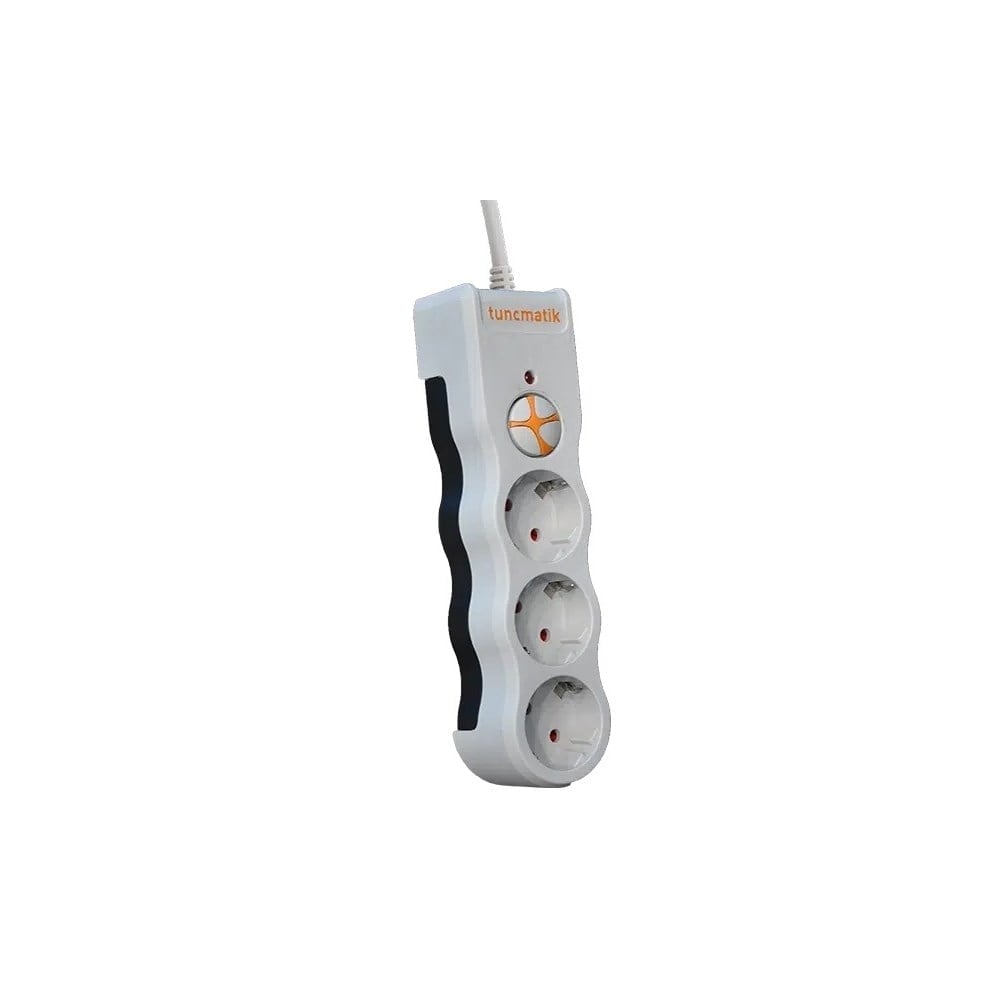 Tuncmatik Powersurge 3 Beyaz Kablolu Enerji Koruma Prizi TSK19009