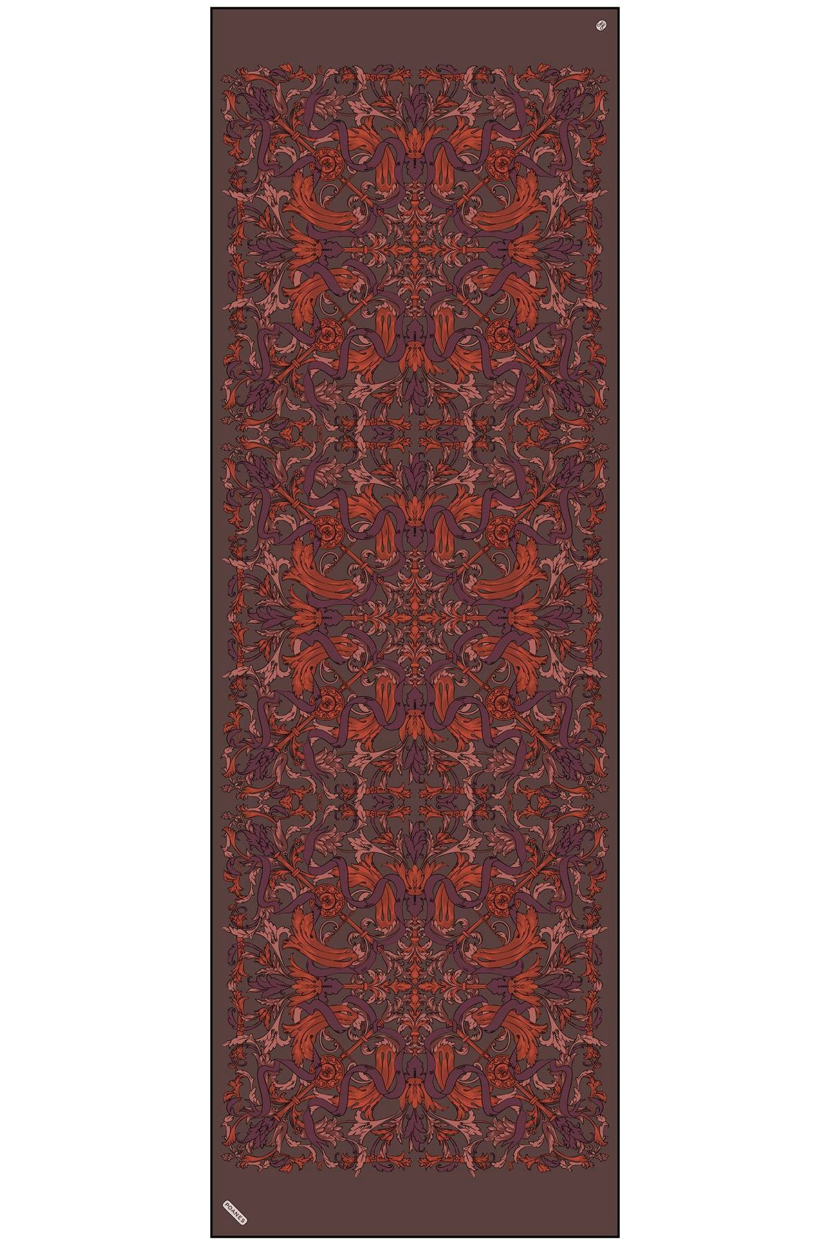 Barok Kurdele Desenli Krep İpek Şal