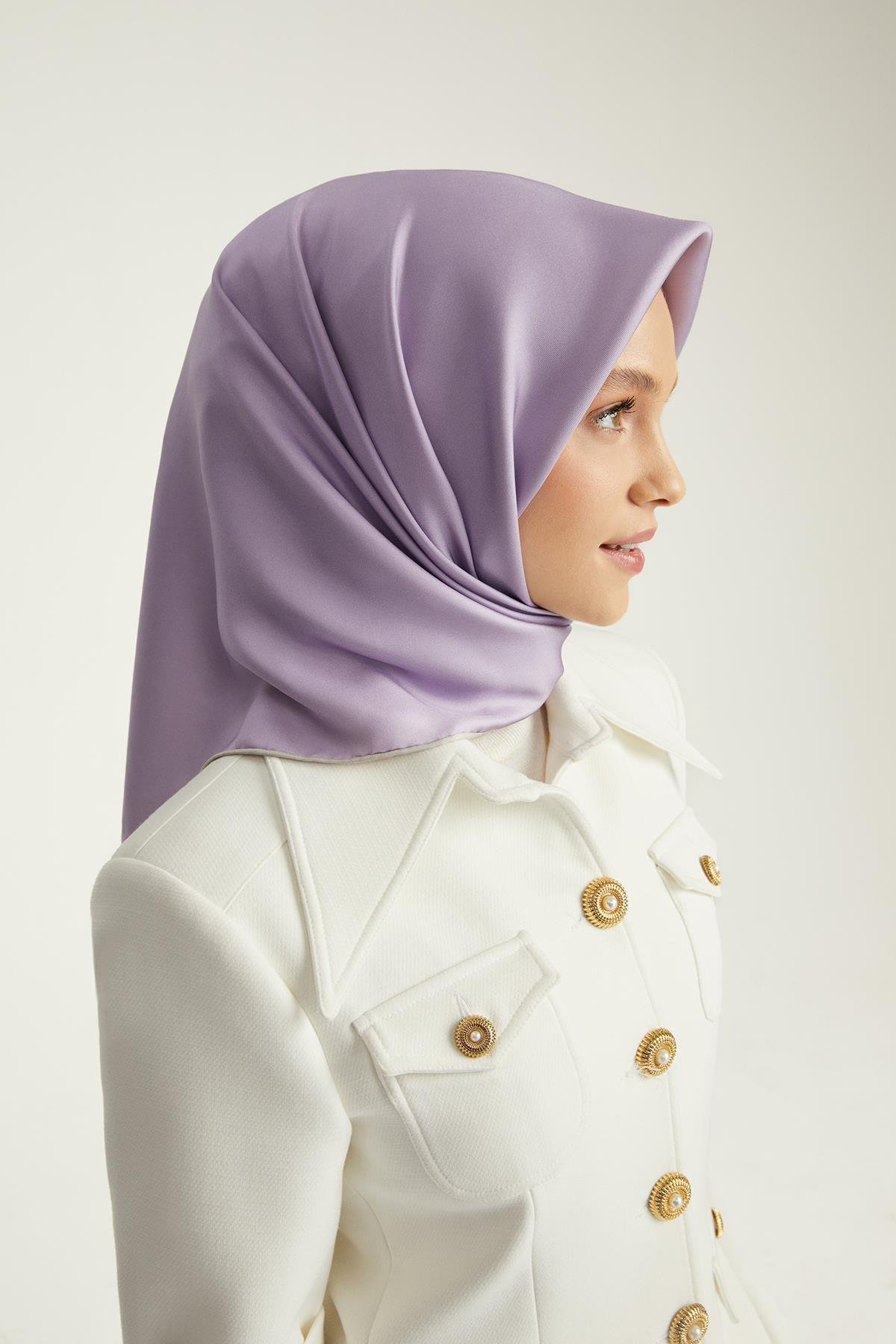 DÜZ ÇİFT TARAFLI TWILL İPEK EŞARP