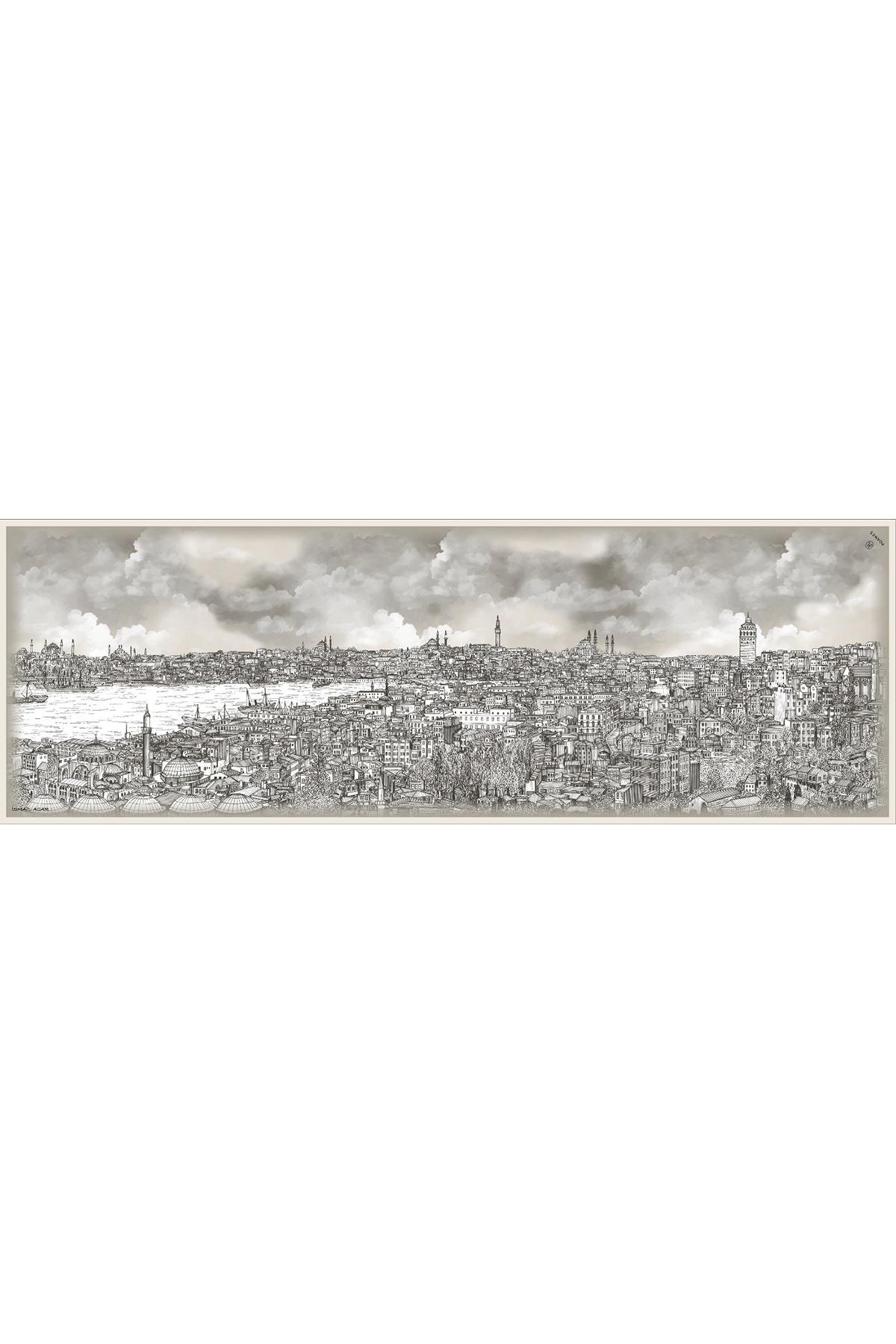 İSTANBUL DESENLİ KREP İPEK ŞAL