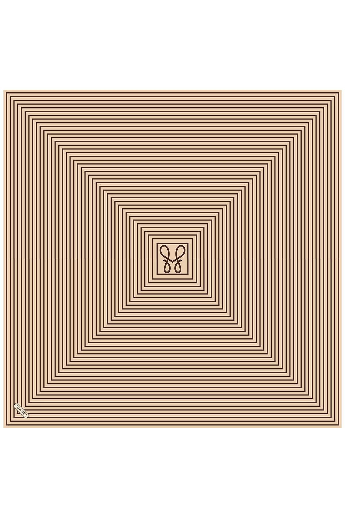 Linea Desenli Twill İpek Eşarp