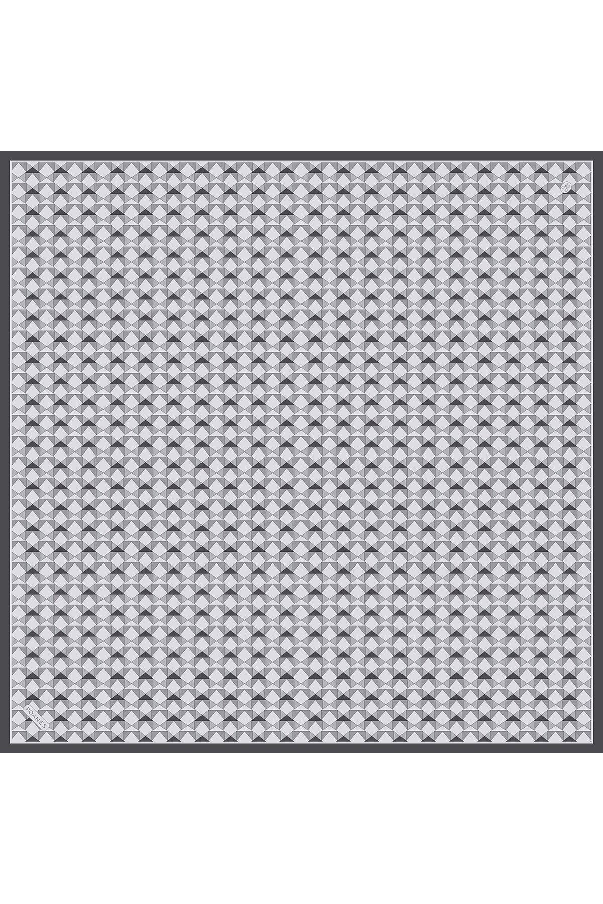 Minimal Desen Twill İpek Eşarp