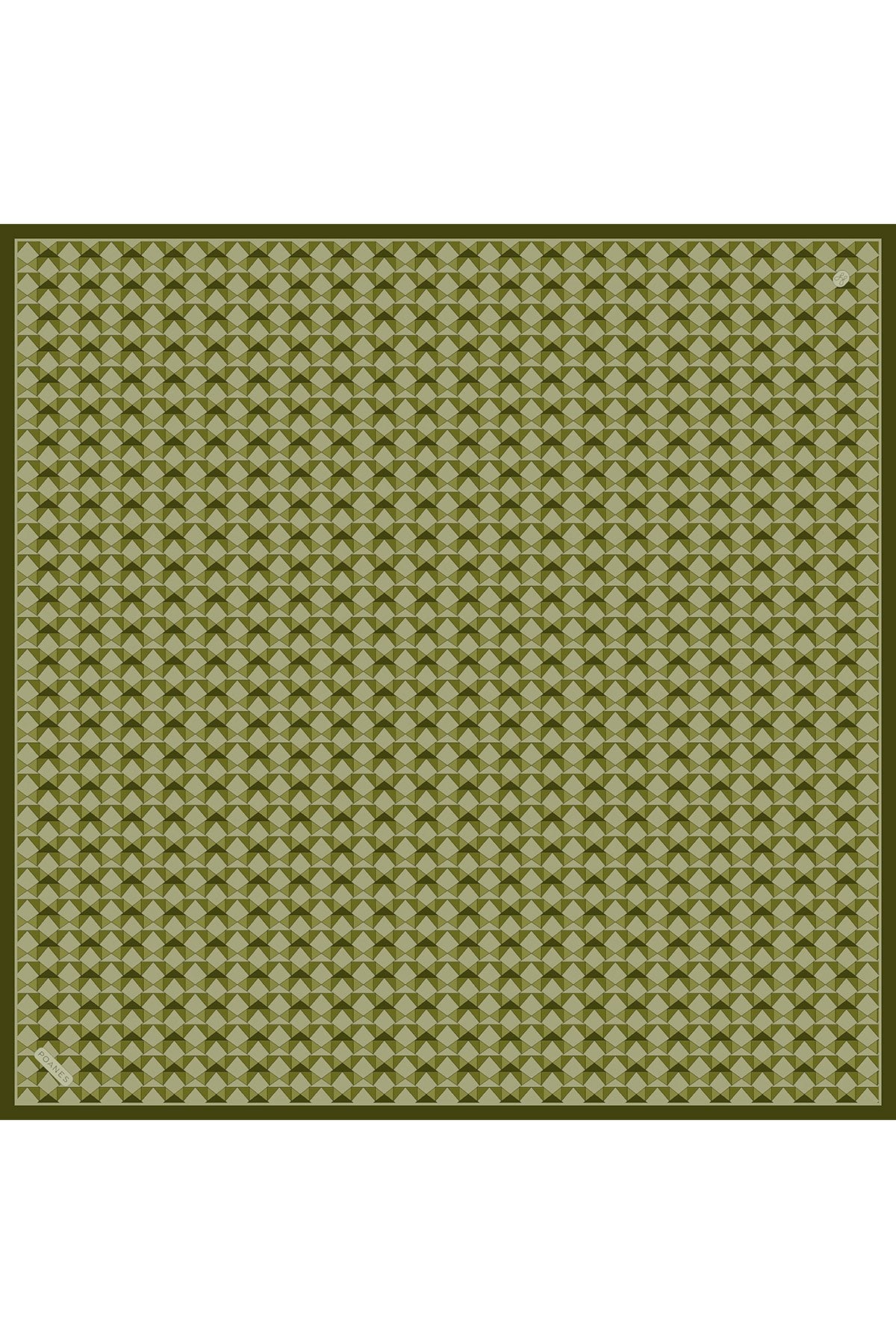 Minimal Desen Twill İpek Eşarp