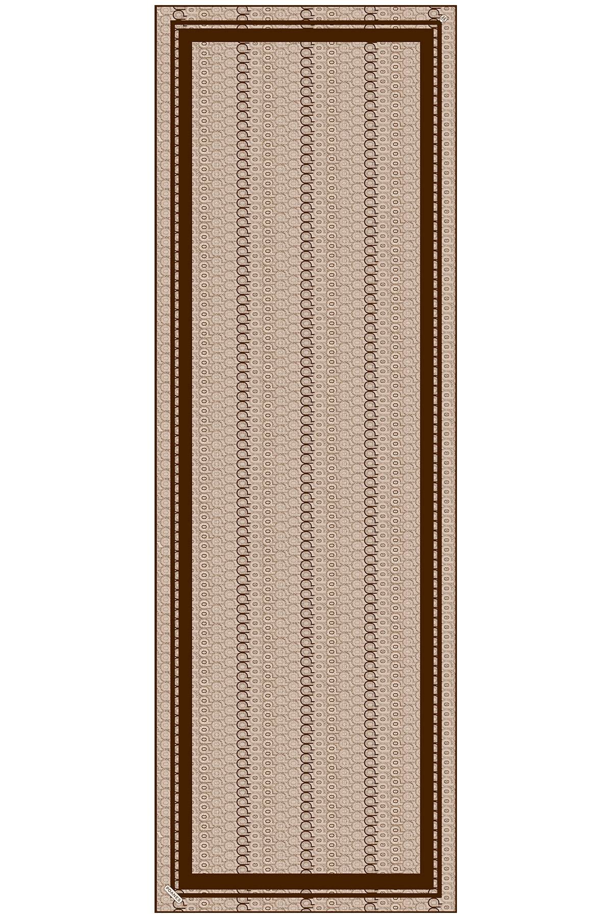 Monogram Desenli Krep İpek Şal