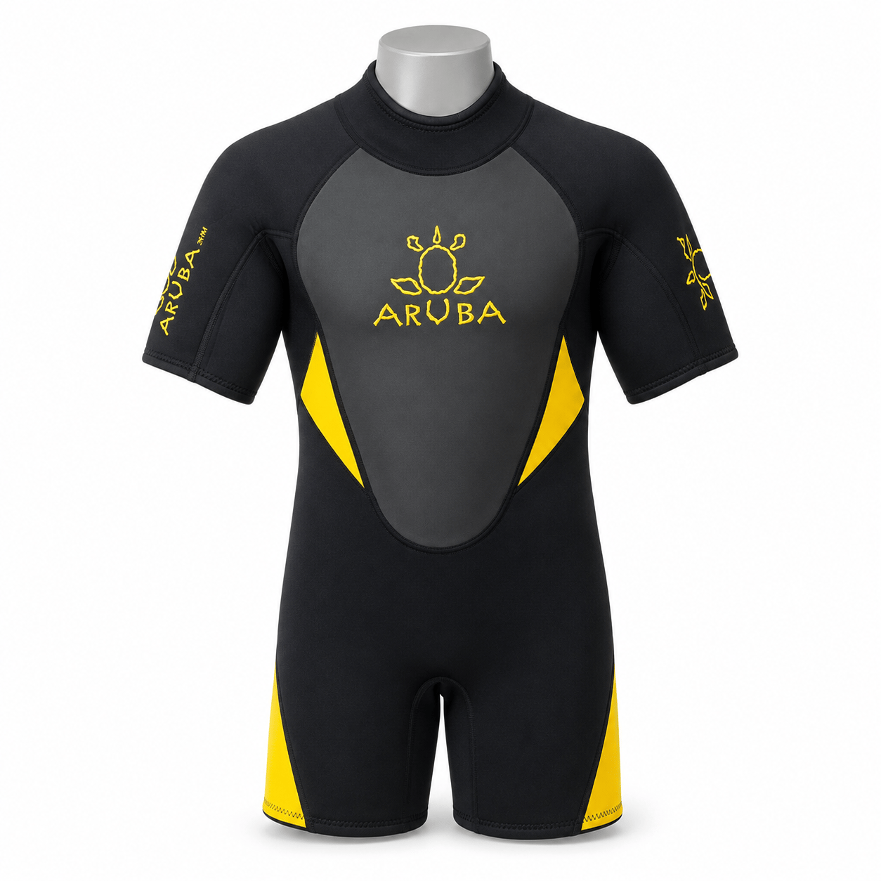 Aruba 3 Mm Shorty Bay Dalış Elbisesi Sarı