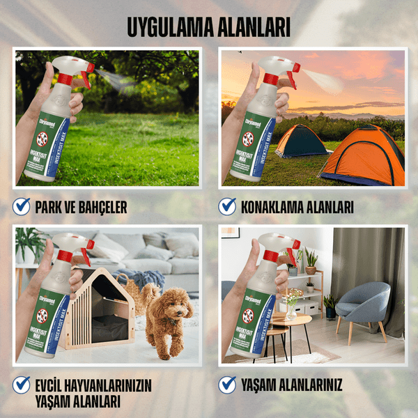 Chrysamed İnsektisit Max Kokusuz Su Bazlı Genel Sprey Böcek İlacı-500ml