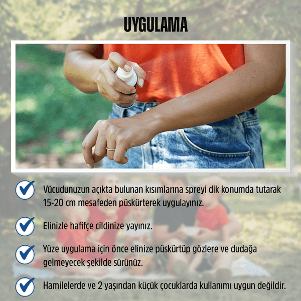 Chrysamed Repellent D30 Sinek ve Kene Kovucu Vücut Spreyi 100 ml