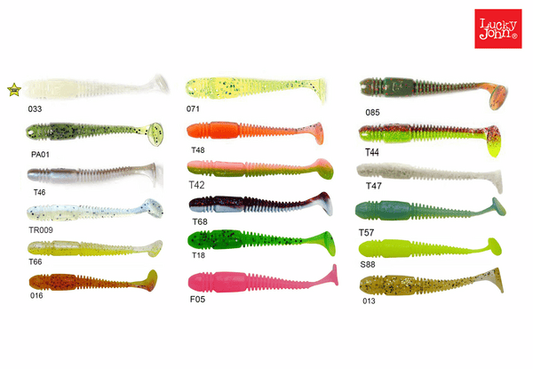 Lucky John Tioga 3.4'' 8.6cm (6 Adet) Silikon Yem