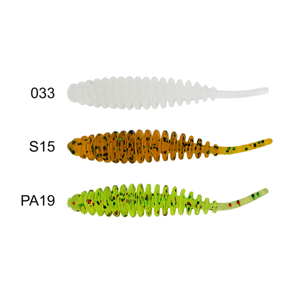 Lucky John Ultra Worm 1'' 2.54cm (60 Adet) Silikon Yem - 033/S15/PA19