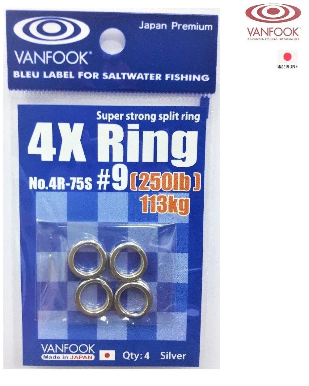 Vanfook 4R-75S Split Ring Halka