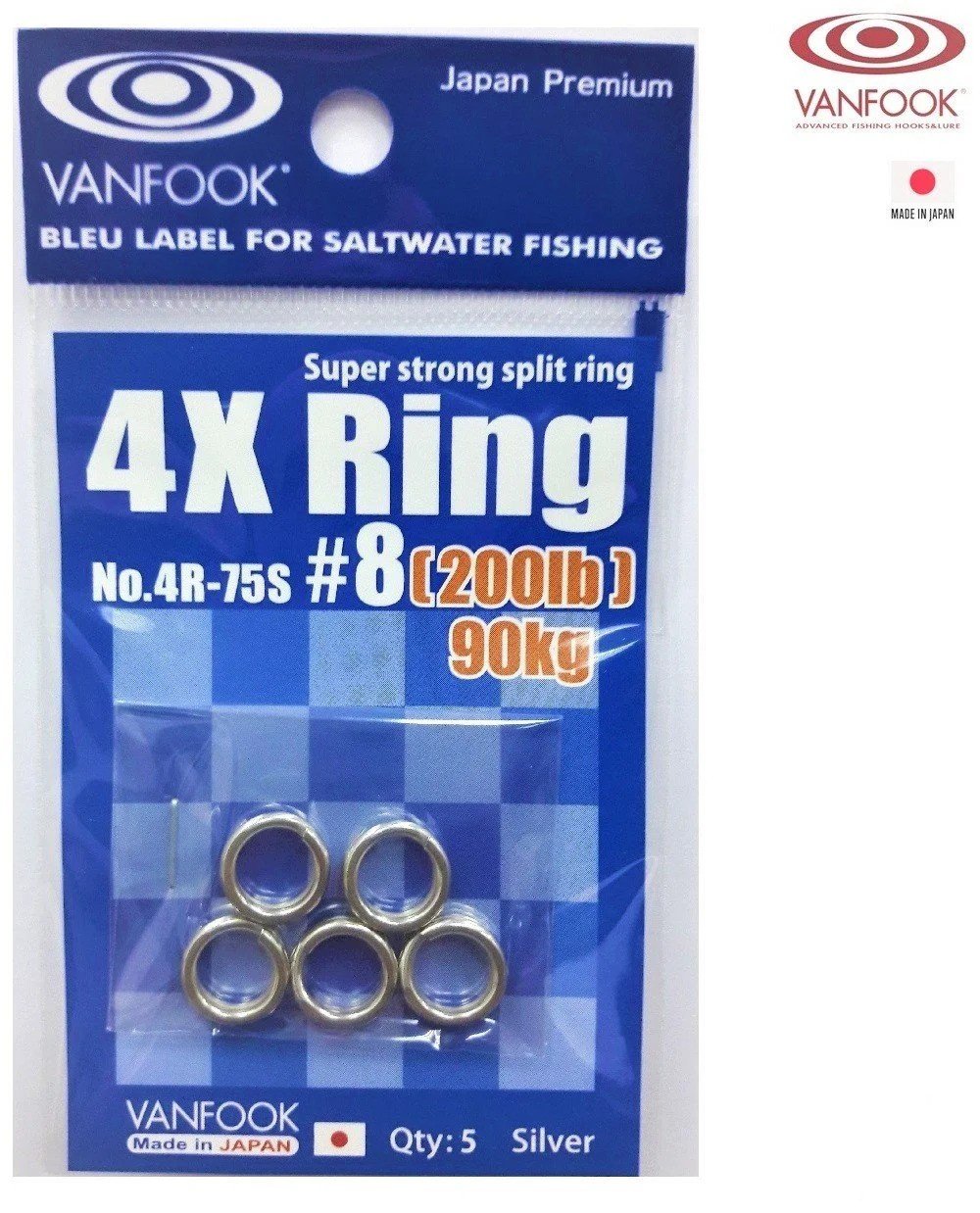 Vanfook 4R-75S Split Ring Halka