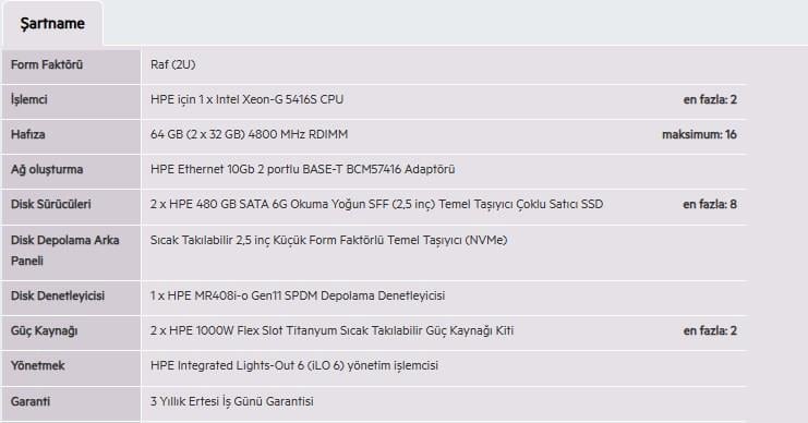 HPE DL380 Gen11 Gold 5416S-64GB-2x480G-2U (P81784)