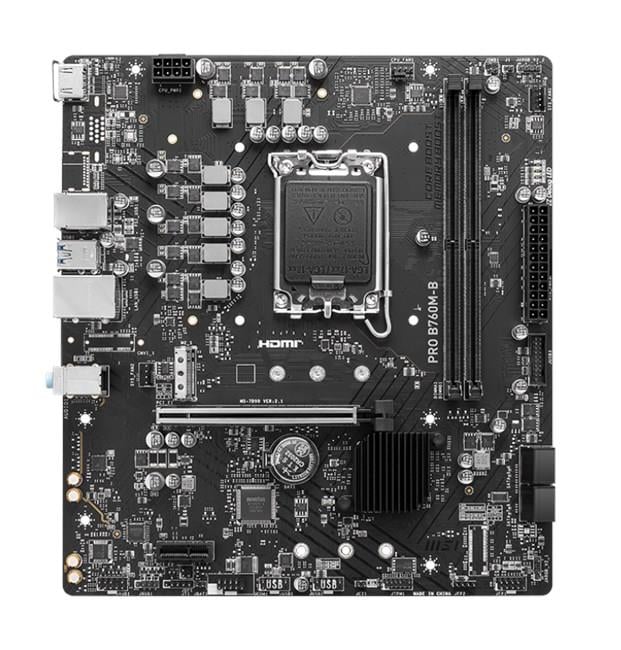 MSI Pro B760M-B D4 1700P Vga Hdmi Dp Type-C