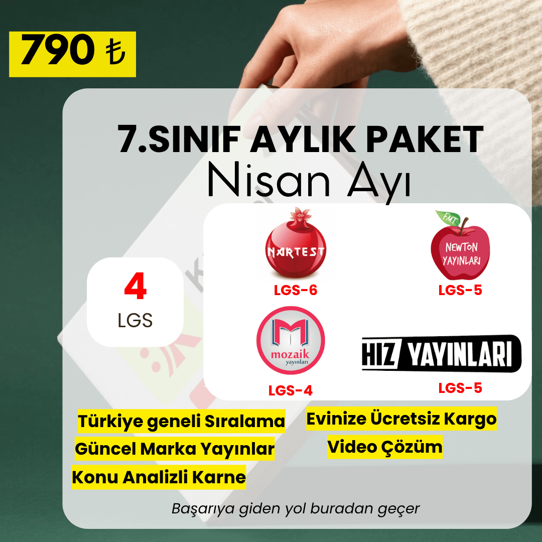 7.SINIF NİSAN AYI AYLIK PAKET