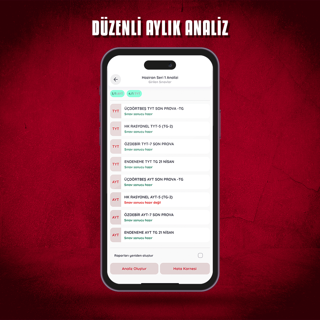 TYT - AYT ONLİNE DENEME PAKETİ
