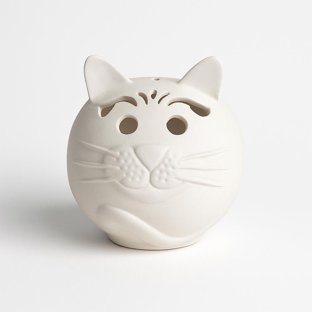 Kedi Mumluk - Seramik Bisküvi