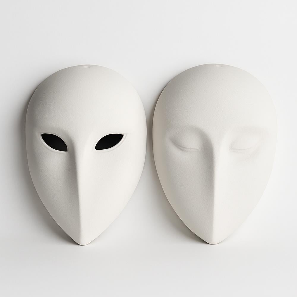 Maske V2 Seramik Bisküvi