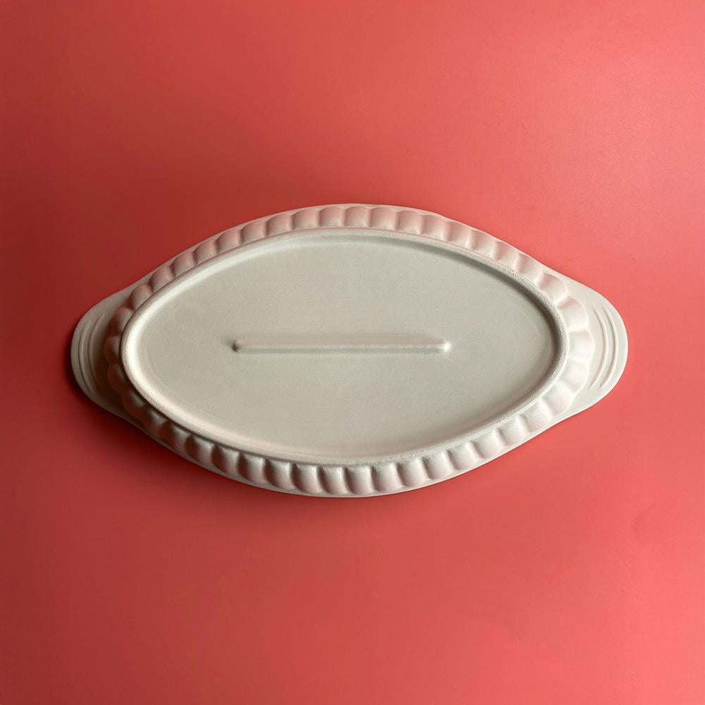 Oval Fırın Kabı - Seramik Bisküvi