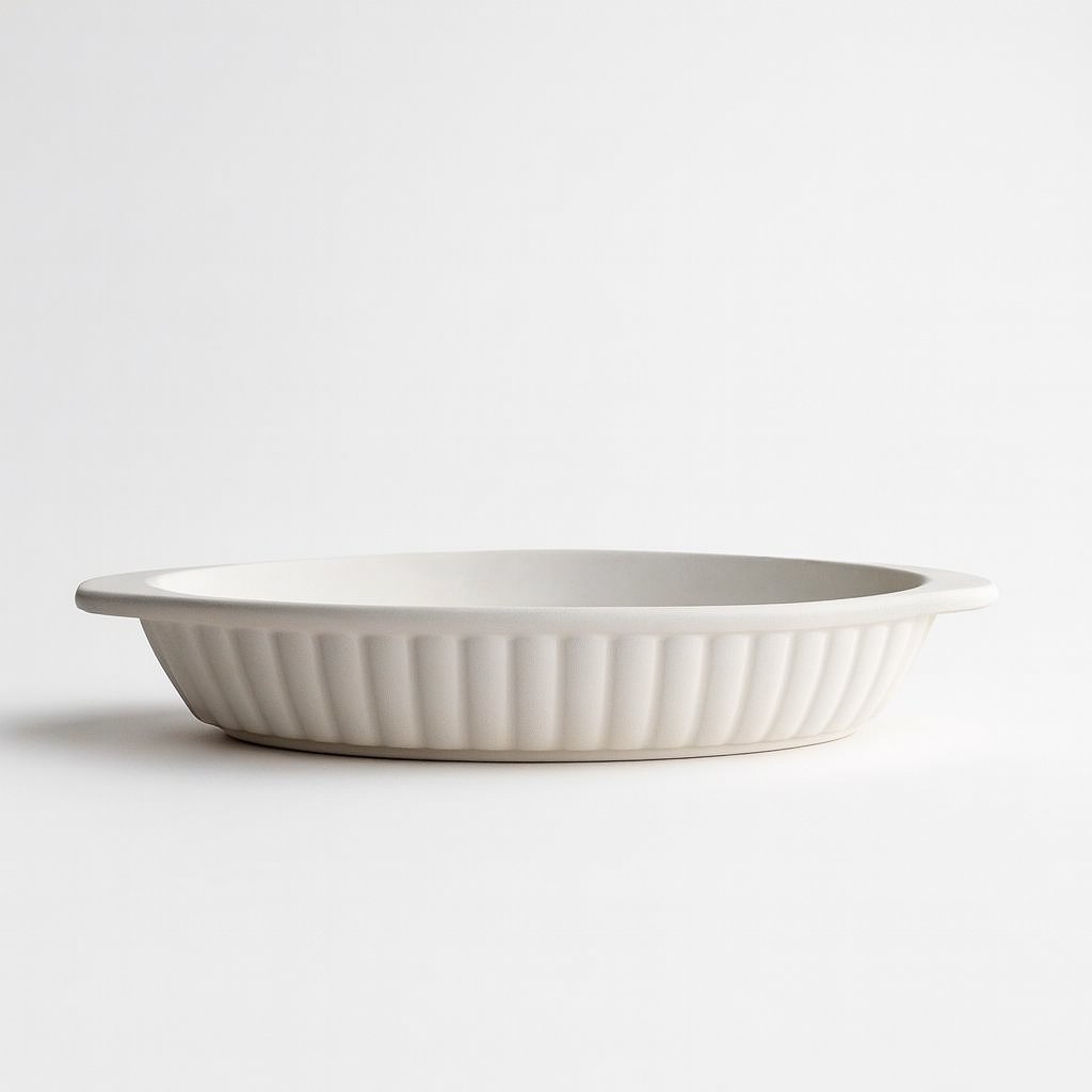 Oval Fırın Kabı - Seramik Bisküvi