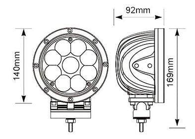 10W Forklift Güvenlik ışığı (Şerit) 10-48V DC SNT-RL183