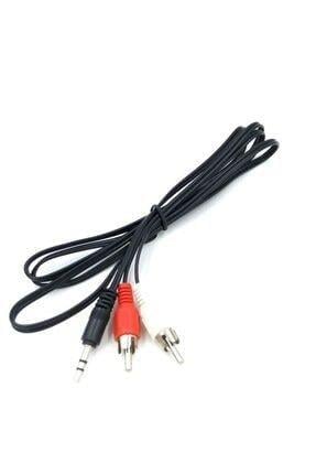 2 RCA Erkek / 3.5 mm Stereo Erkek Kablo 1.5 mt