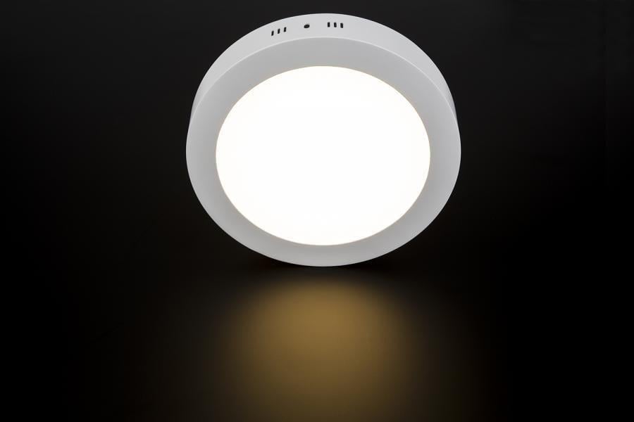 25W Damla Yuvarlak Sıva Üstü Led Panel Armatür Cata CT-5271 - Beyaz Işık Alüminyum Kasa