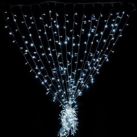 2X50 Cm Perde Beyaz iç mekan IP20 Saçaklı Led Işıklar