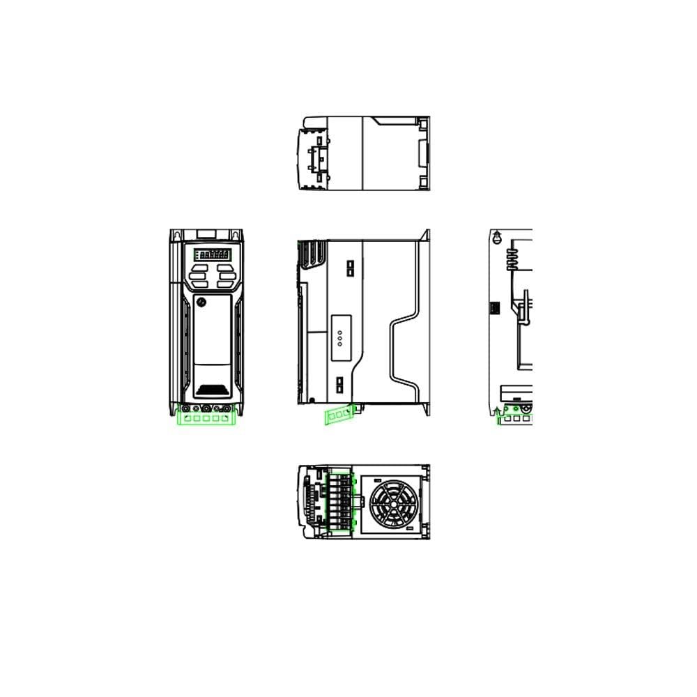 Control Techniques 4 Kw Sürücü 9,4 A, 5 HP Kontrol Teknik