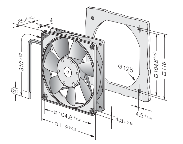 Ebm Papst 4414F Aksiyel Kompakt Fan 24 DC 4414 F