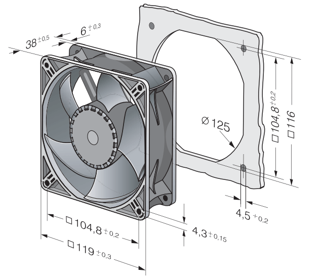 Ebm Papst ACI 4420 H Aksiyel Kompakt Fan ACI 4420 H