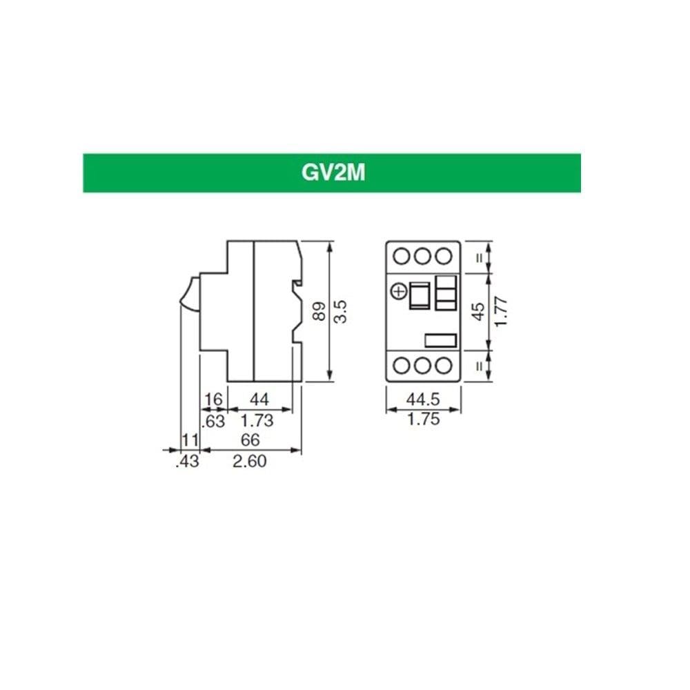 GV2ME08 Schneider Motor Koruma Şalteri 2.5 - 4.0 a GV2-ME08