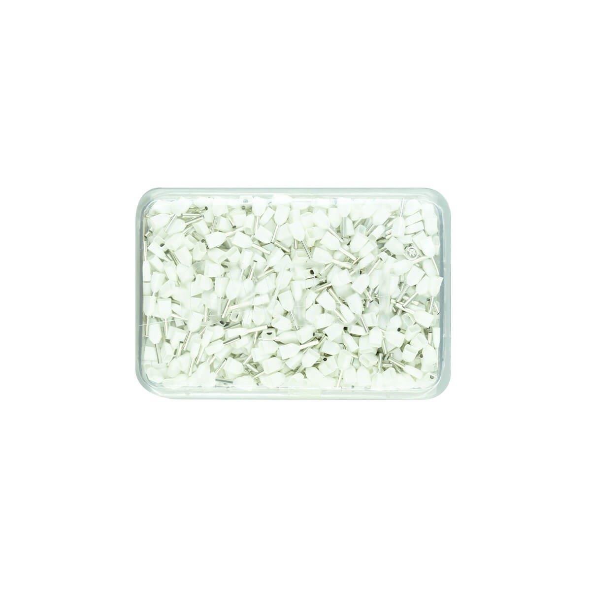 Gwest CYF-0.50mm Çift Girişli Kablo Yüksük - ikili Pabuç 1000 ad.