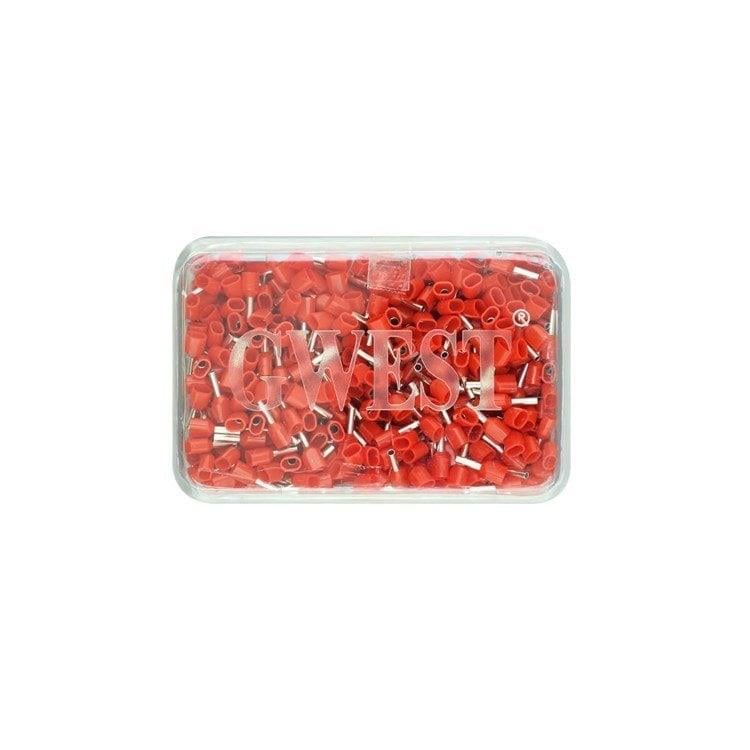 Gwest CYF-1.0mm Çift Girişli Kablo Yüksük - ikili Pabuç 500 ad.