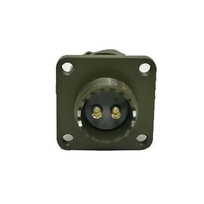 KDB02E 14S-2P Bayonet Tip 2 Pinli Panel Erkek Askeri Konnektör