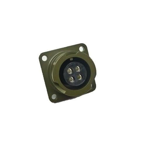 KDB02E 14S-2S Bayonet Tip 4 Pinli Panel Dişi Askeri Konnektör