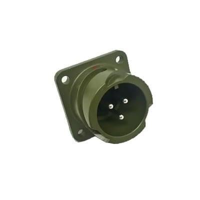 KDB02E 16-10P Bayonet Tip 3 Pinli Panel Erkek Askeri Konnektör