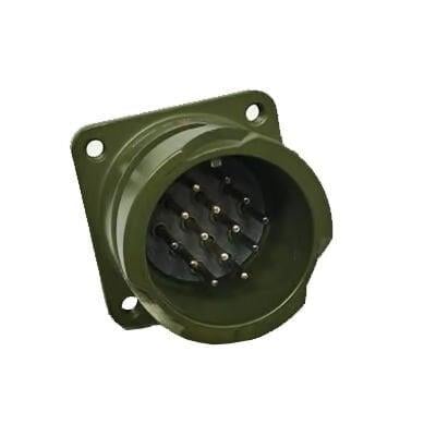 KDB02E 20-27P Bayonet Tip 6 Pinli Panel Erkek Askeri Konnektör