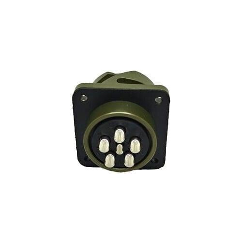 KDB02E 20S-17S Bayonet Tip 6 Pinli Panel Dişi Askeri Konnektör