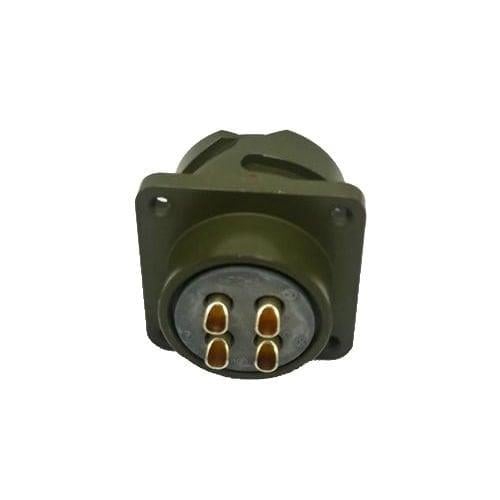 KDB02E 20S-4S Bayonet Tip 4 Pinli Panel Dişi Askeri Konnektör
