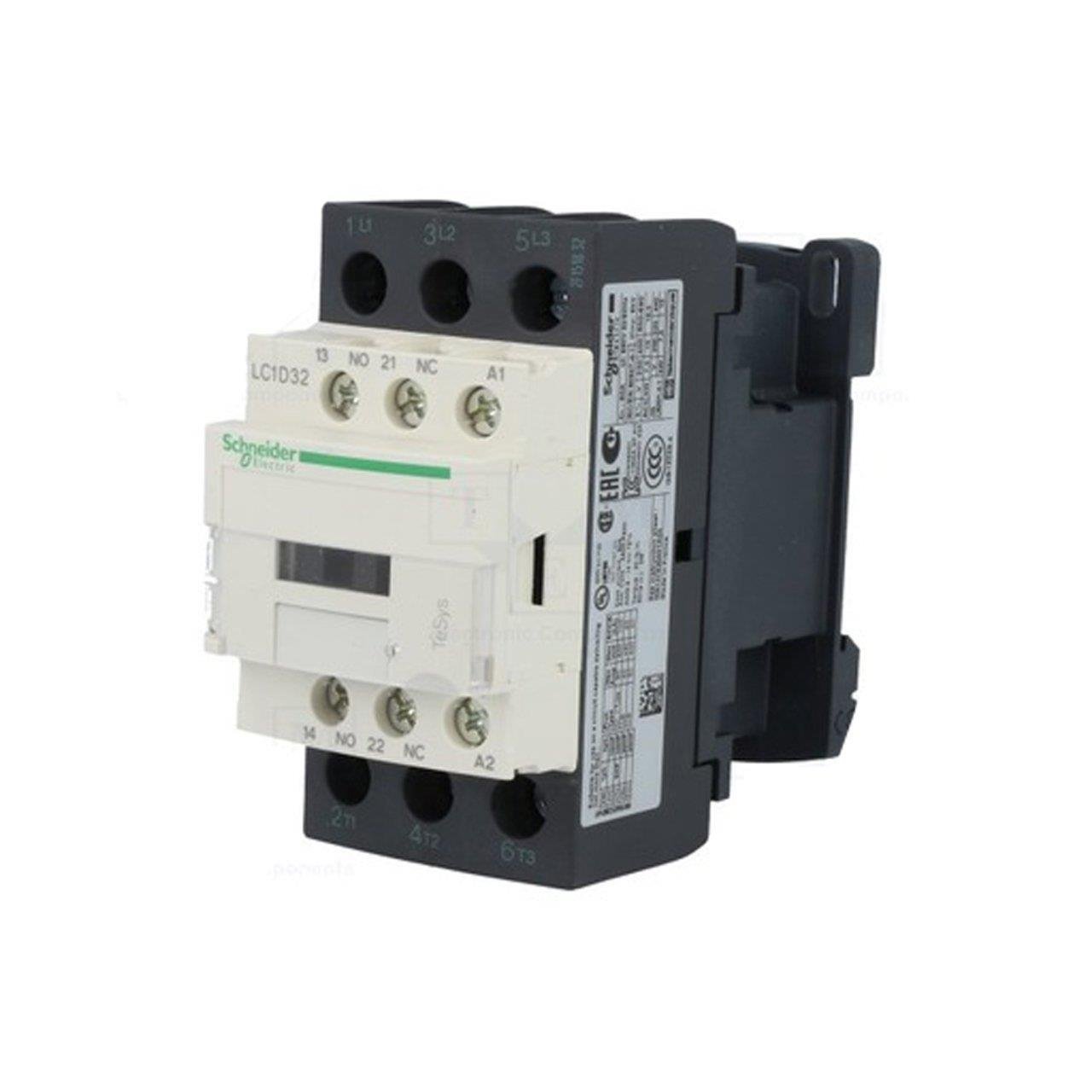 LC1D32M7 32A (15 KW) 220VAC Bobinli Trifaze Güç Kontaktörü