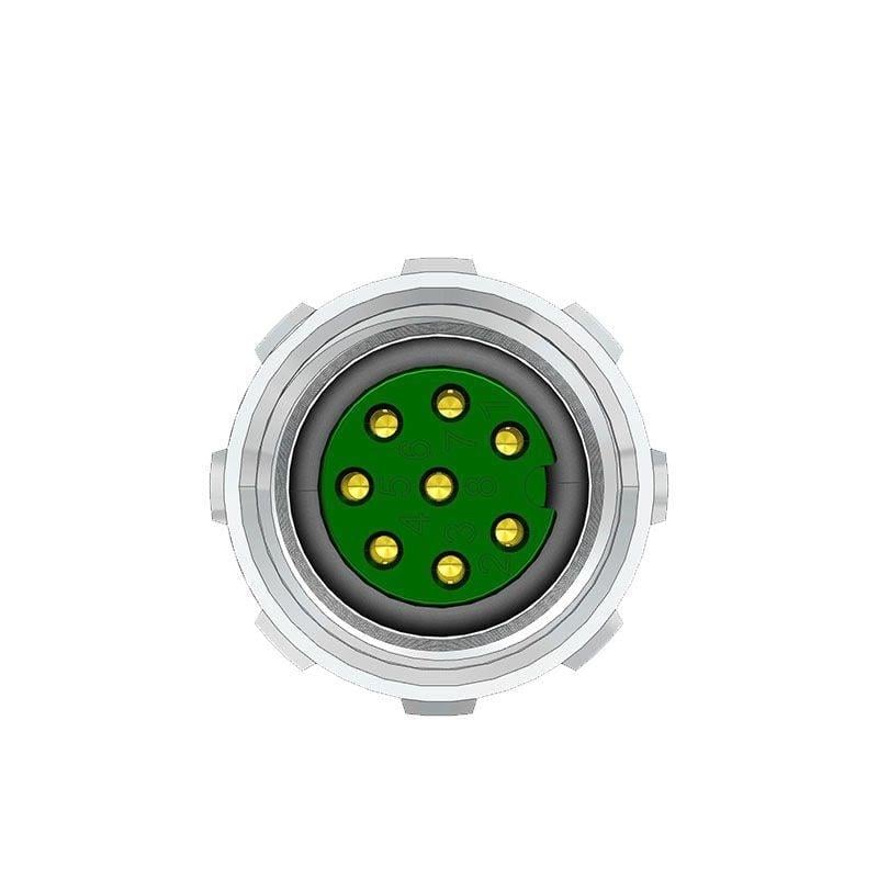 M12 8 Pin Dişi Düz 10 Mt. Kablolu Konnektör - Sensör Kablosu Velledq M12-F08T-10.0PVC/BK
