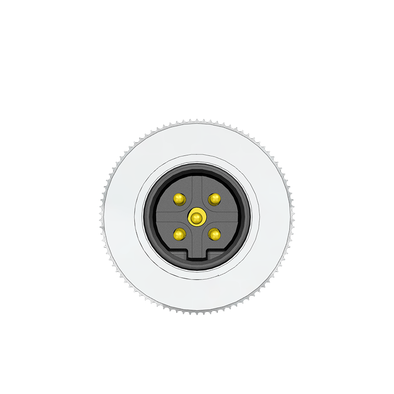 M12 B Code 5 Pin Erkek Düz Konnektör - Velledq M12-BM05T