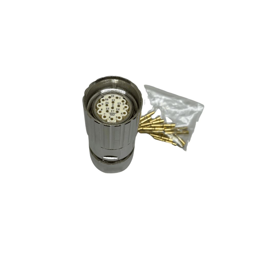 M23 17 Pin Seyyar Dişi Konnektör - M623-17A Konnektör