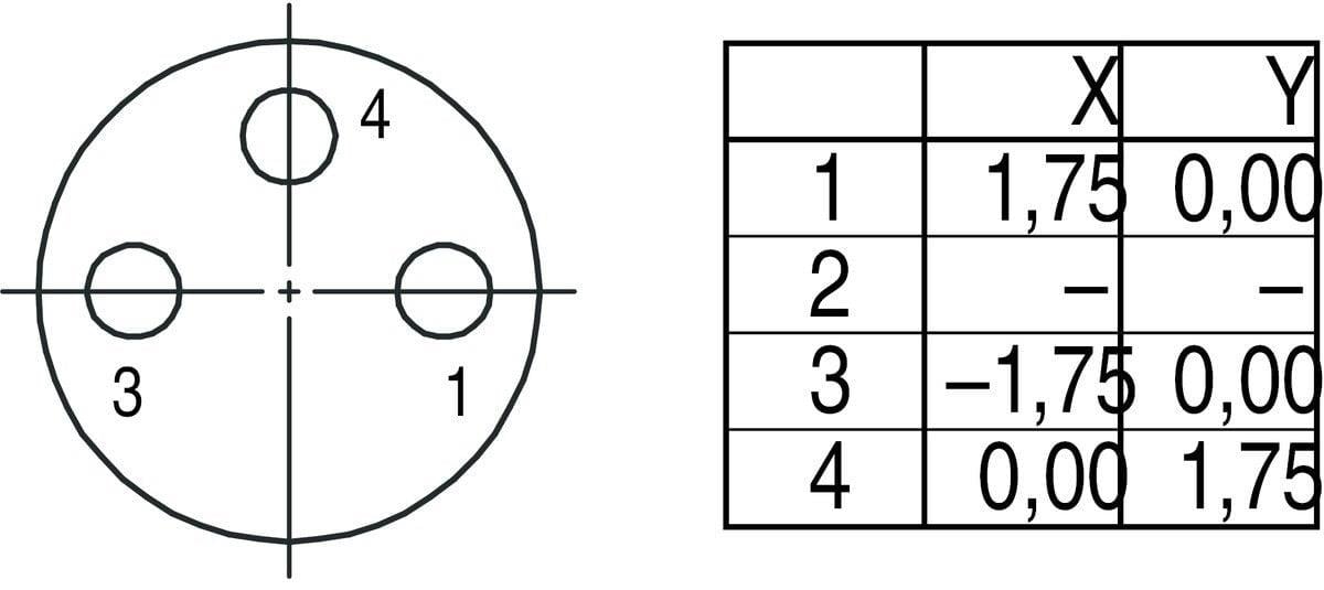 M8 3 Pinli Dişi Konnektör, Binder 99340010003