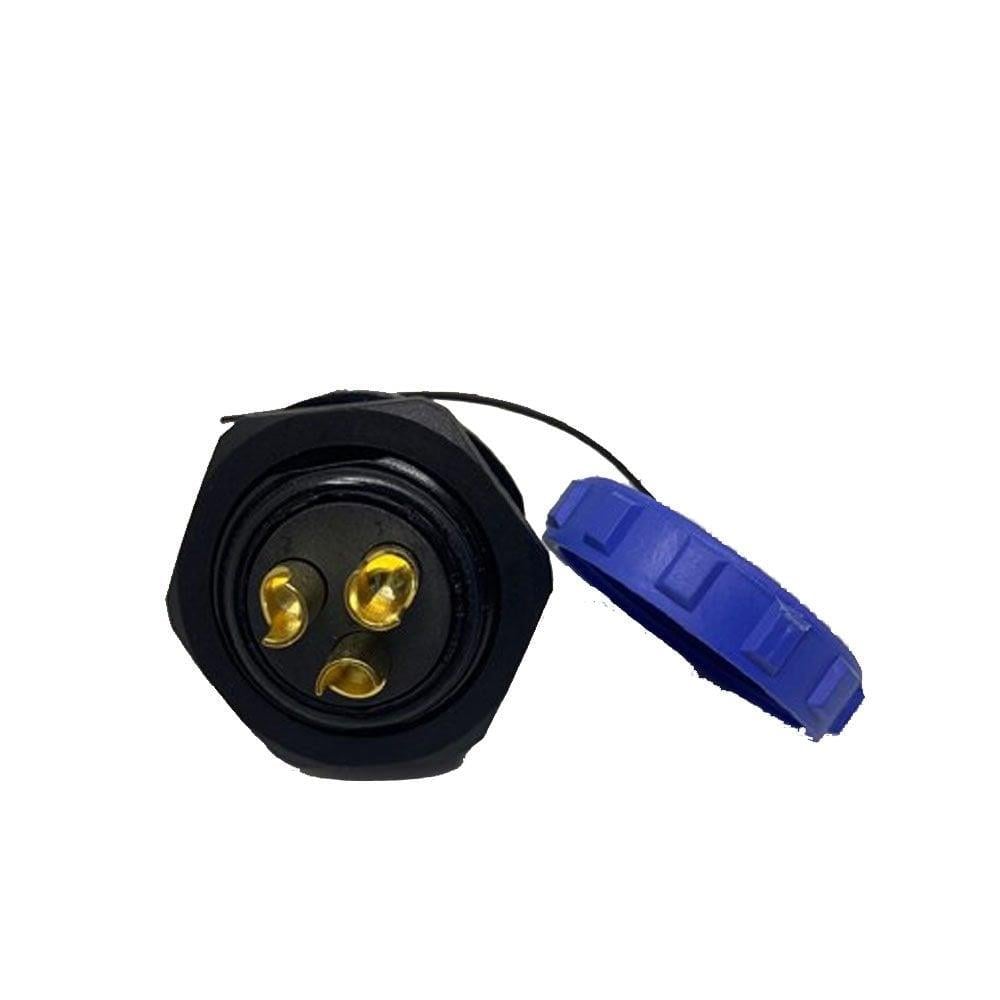 SP2912/S3 3 Pin Dişi IP68 Plastik Panel Tipi Konnektör