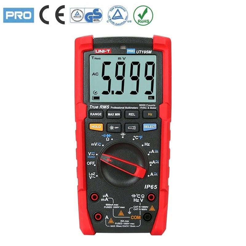Uni-T UT195M Profesyonel Multimetre, IP65 Test Cihazı