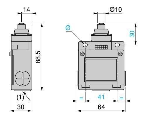 XCKM110 Metal Pimli Dikey Hareketli Limit Siviç