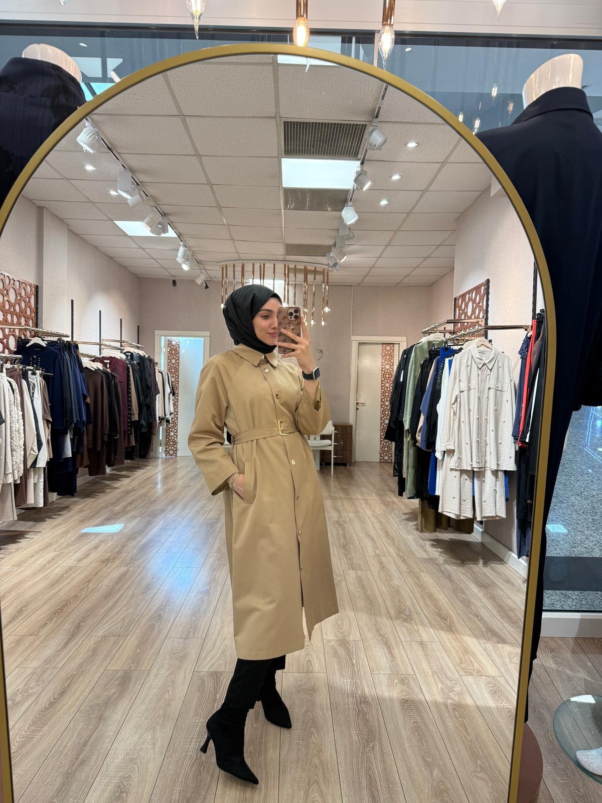 Ghisa Çıtçıtlı Trenç