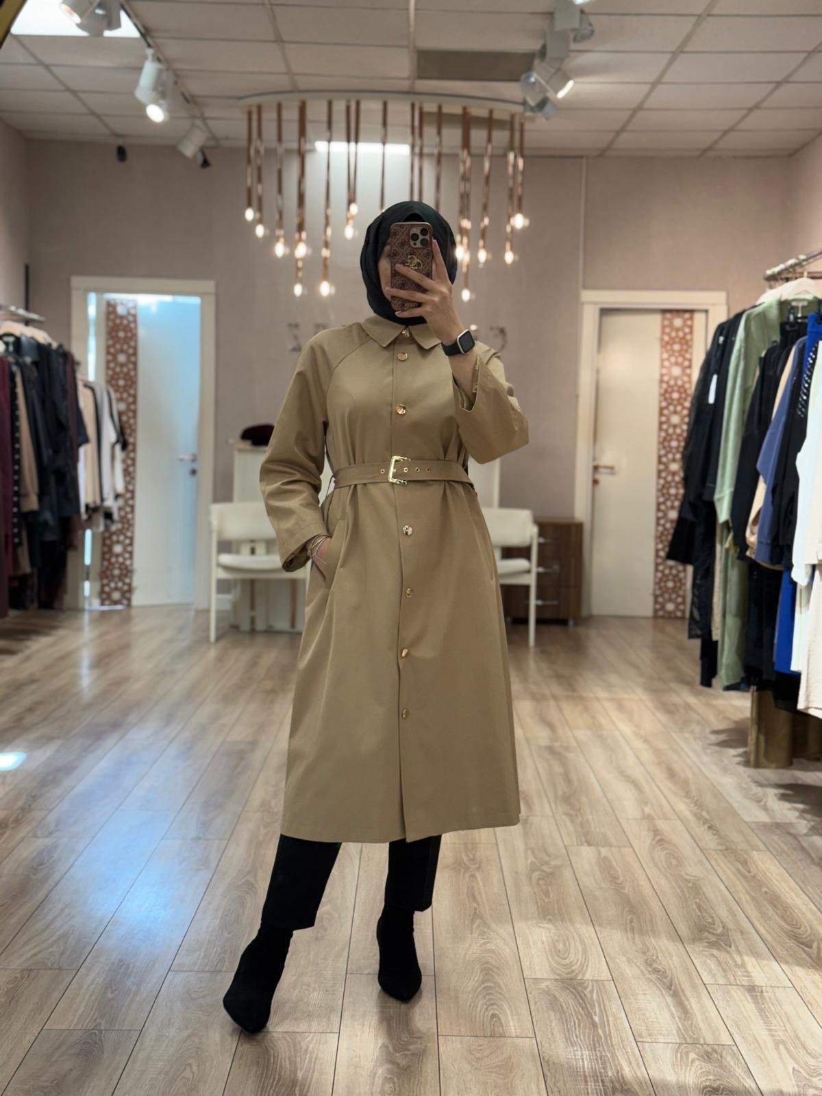 Ghisa Çıtçıtlı Trenç