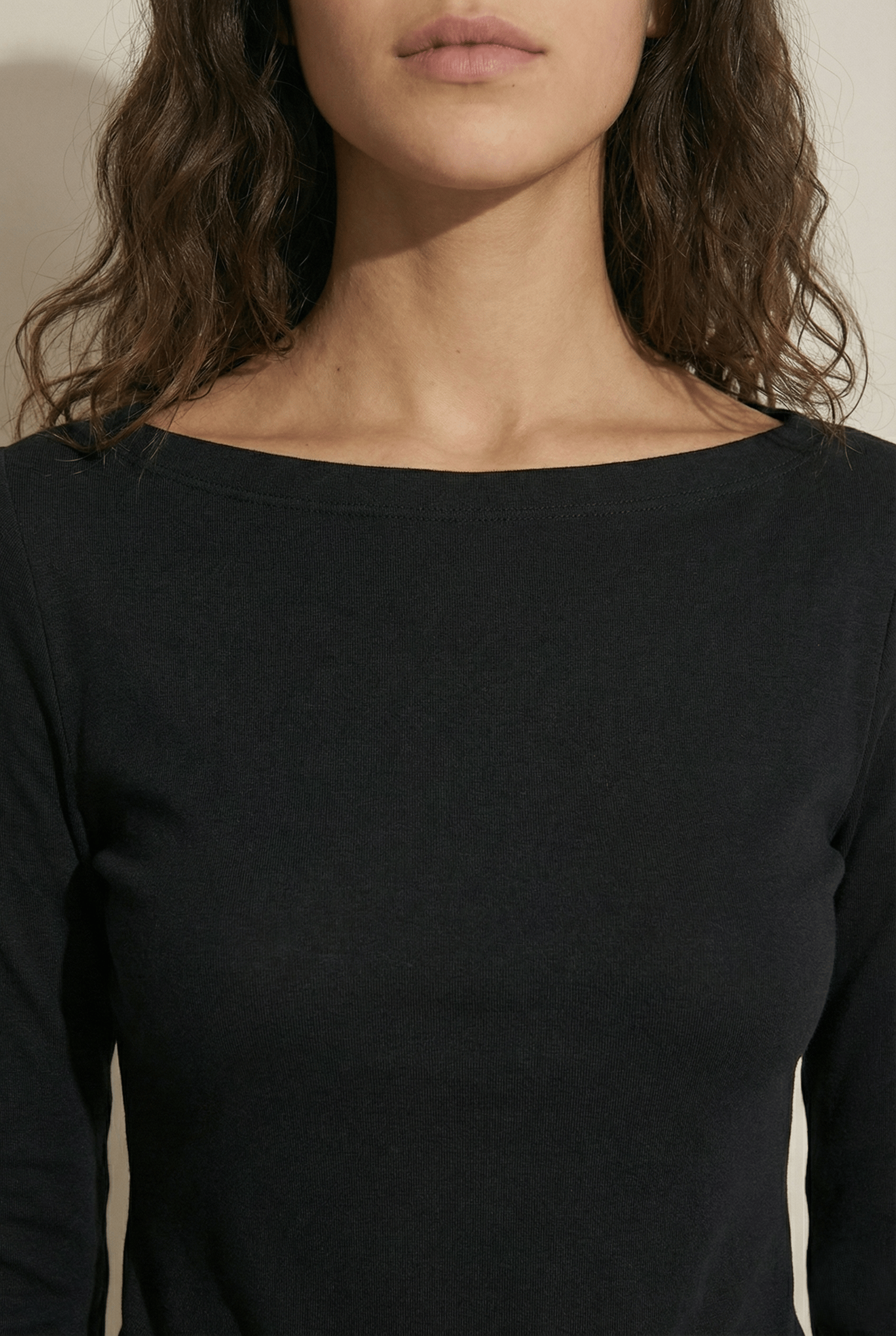 Beja Kadın Soft Touch Ispanyol Uzun Kollu Kayık Yaka Thermal (TERMAL) Bluz & Top - Siyah